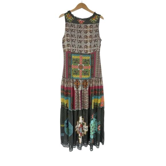 Desigual NWT Nicole Aztec Southwestern Print Boho Maxi Dress Womens US 8 42 - Picture 5 of 10